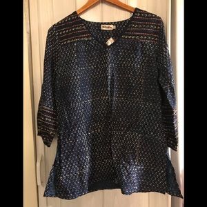 Fabindia block printed top brand new with tags